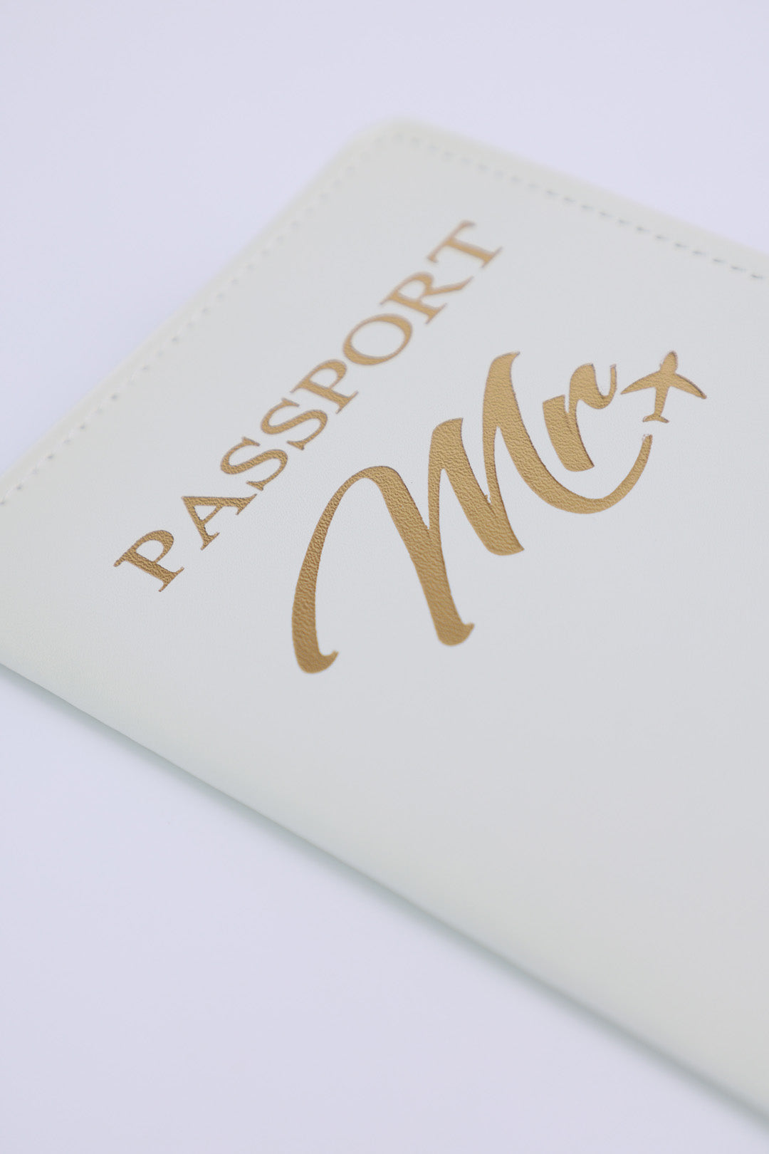 Stylish Bride & Groom Passport Cover