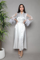 Glamorous Classic Feather Robe