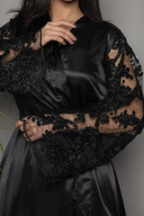 Luxurious Royal Lace Bridal Robe - Royal Robe