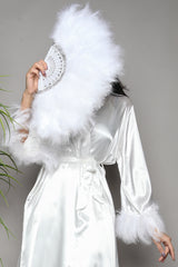 Stylish Bride Feather Hand-Held Fan