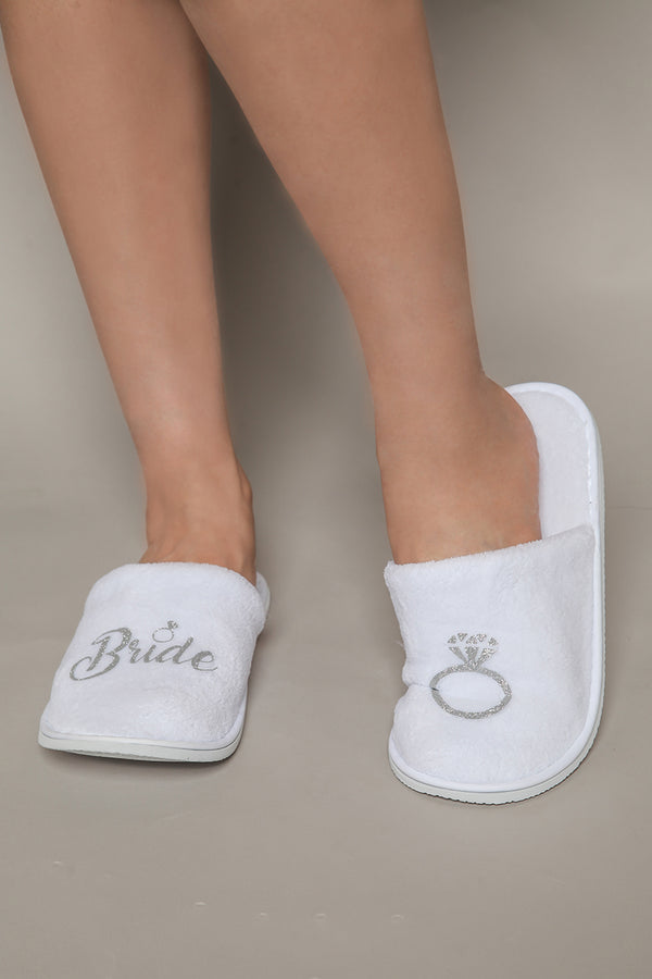 Comfy & Customizable Bride Slippers