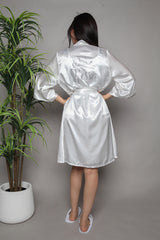 Essential Plain-Sleeve Bridal Robe - Robe