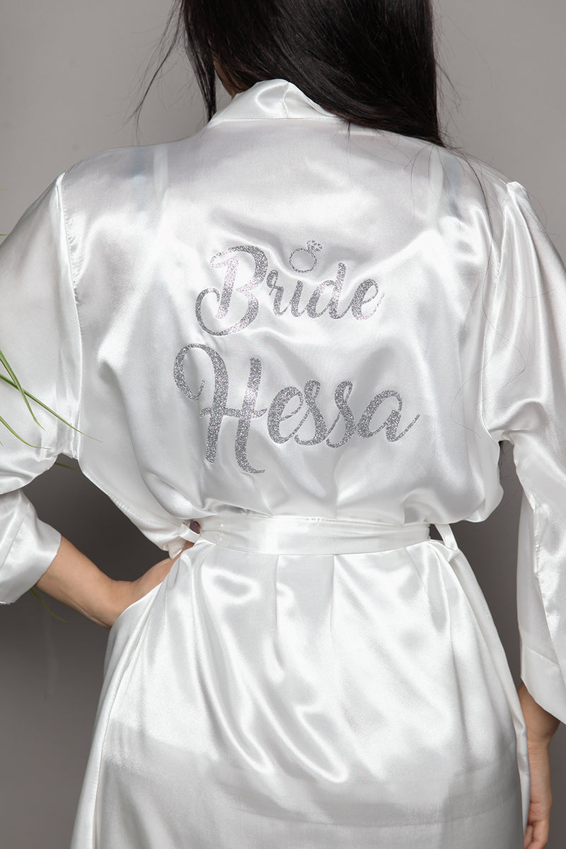 Essential Plain-Sleeve Bridal Robe - Robe